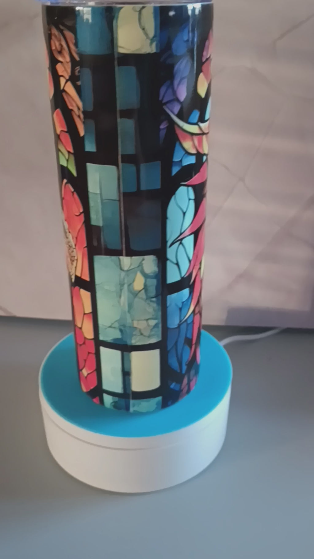 Dragon sublimation 20oz stainless steel tumbler -travel mug with lid and straw