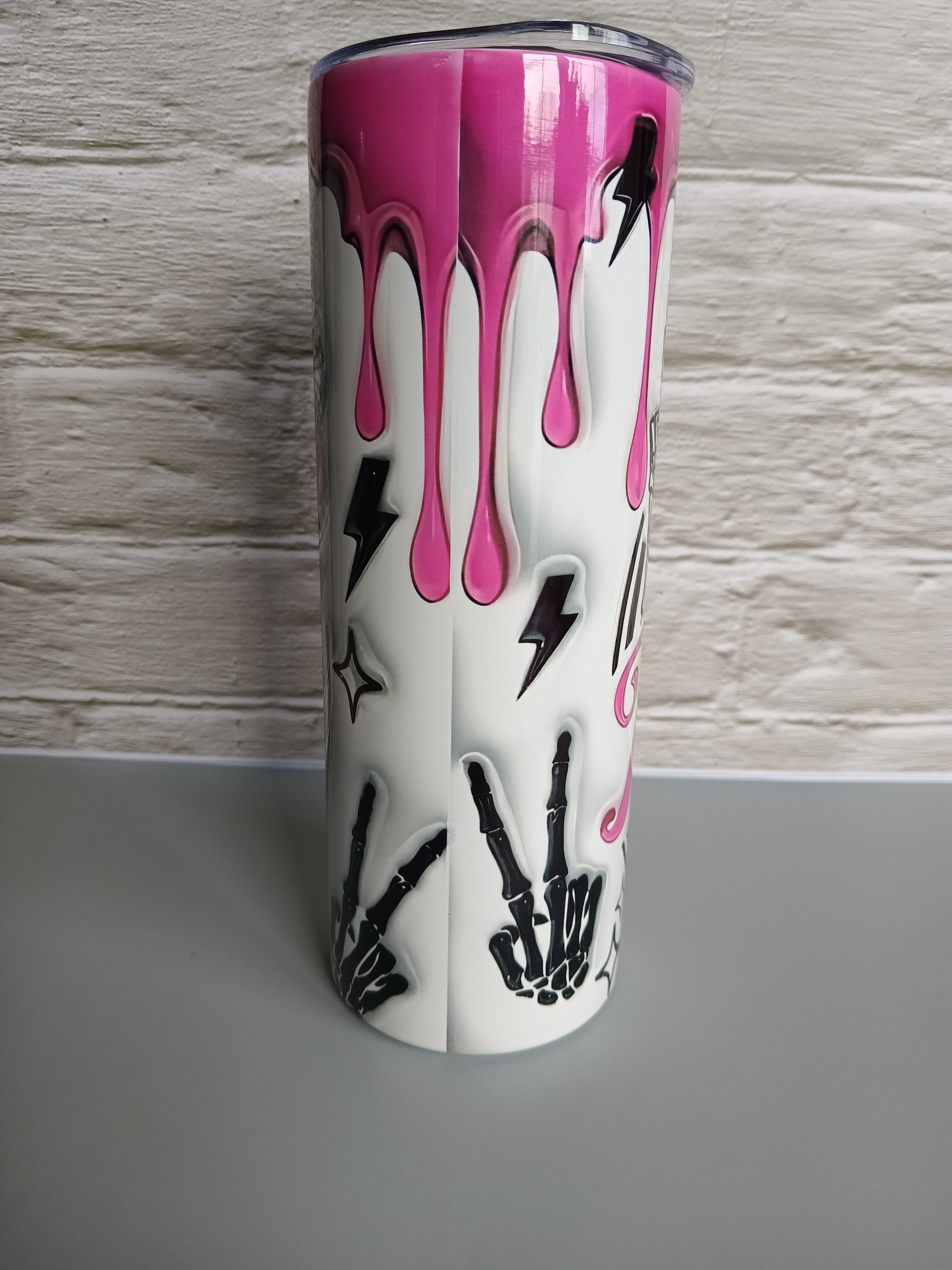 Have the day you deserve 20 oz stainless steel tumbler - funny inspirational travel mug with lid and straw