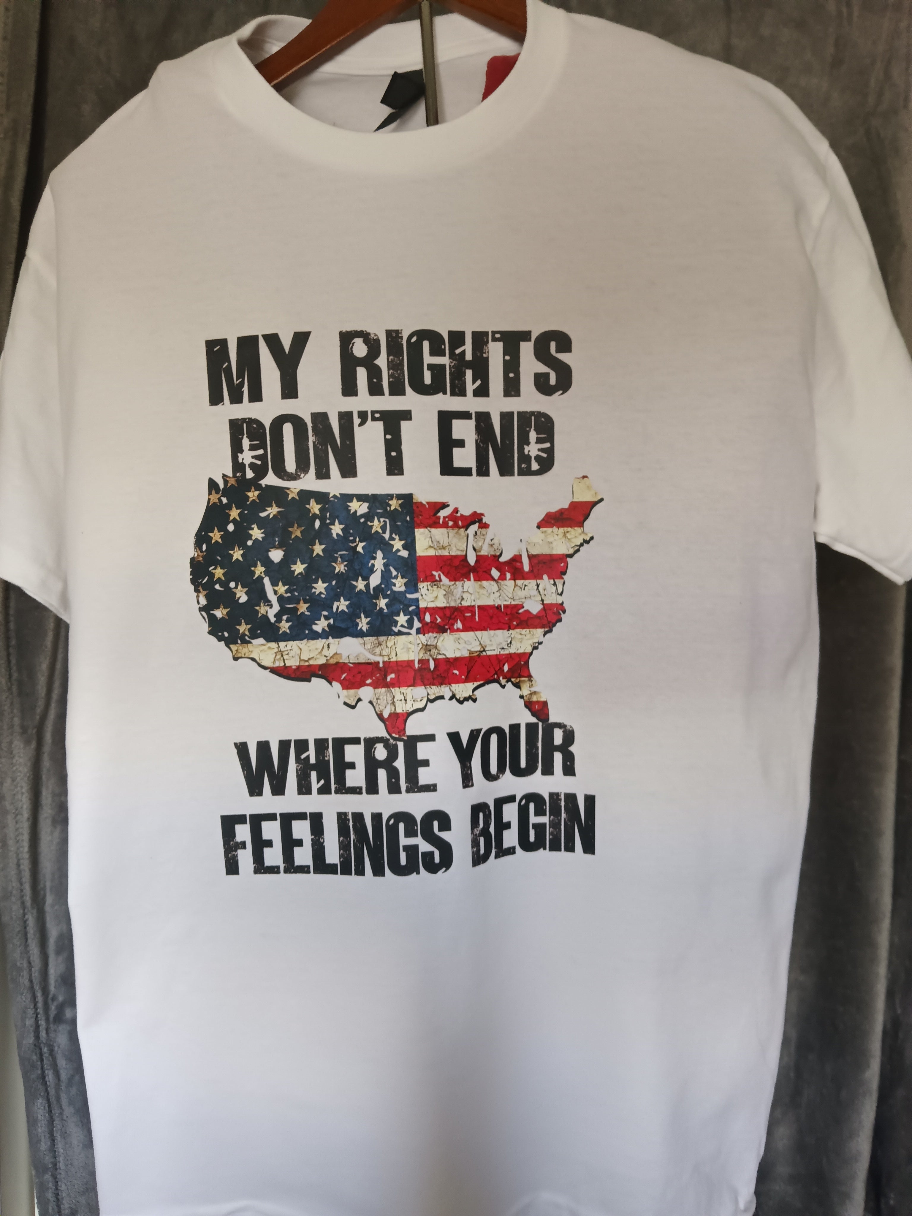 My rights don't end where your feelings begin shirt.