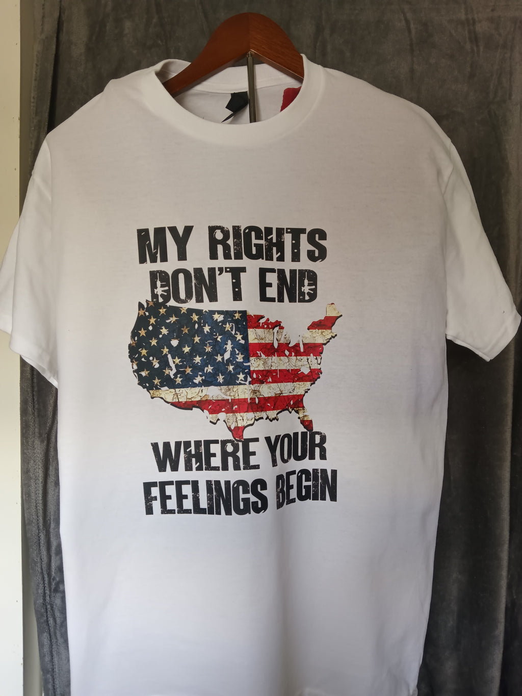 My rights don't end where your feelings begin shirt.